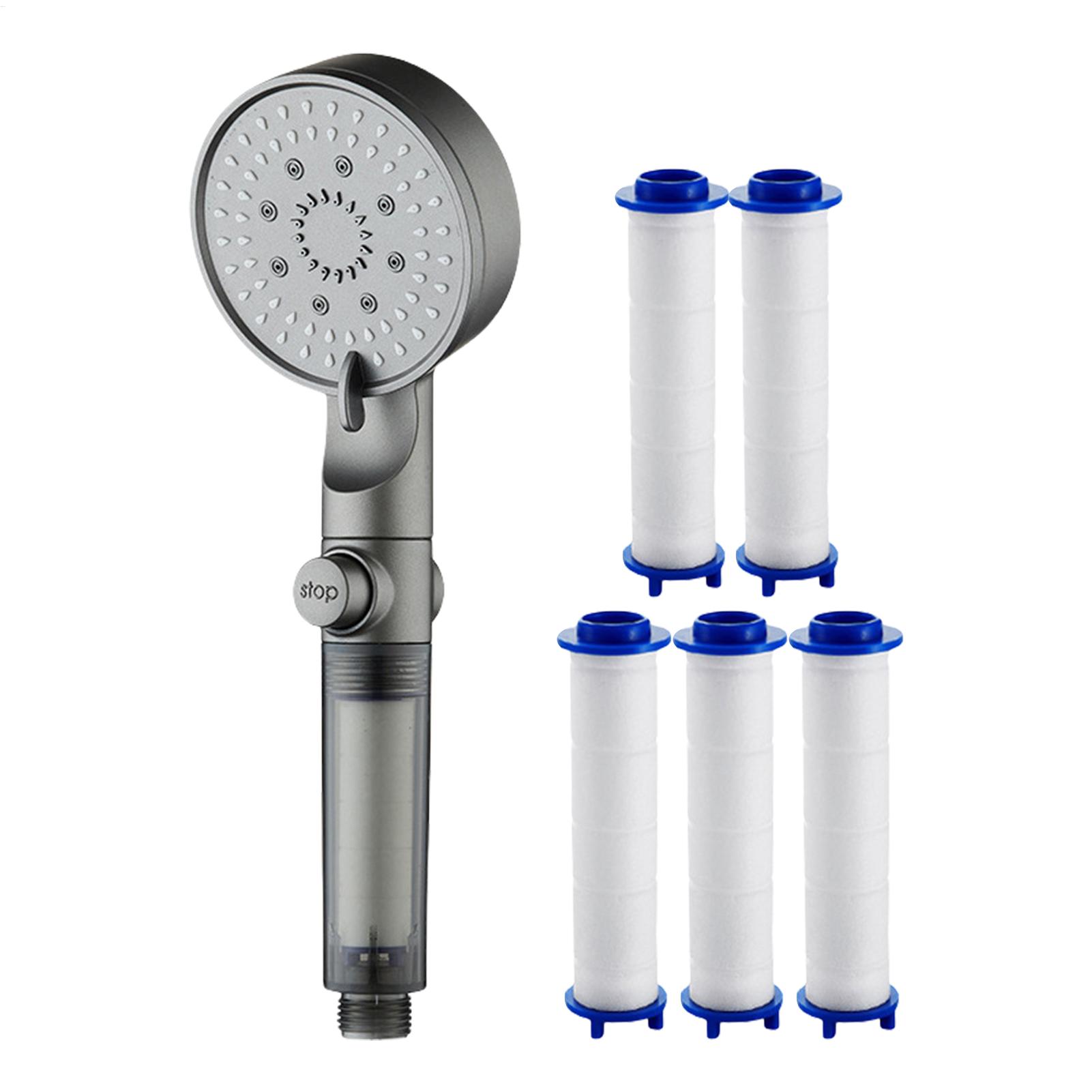 Silicone Tap Washer - Novo chuveiro com 5 modos, filtro,