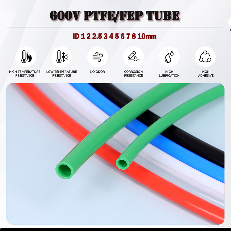 Tubo PTFE/FEP 600V ID 1 2 2.5  - Ptfe Tape Thread avaliação e preço
