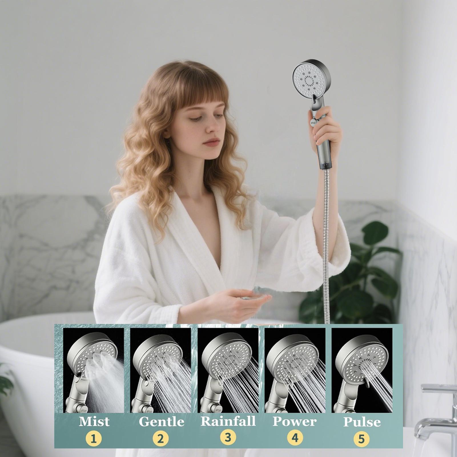 Novo chuveiro com 5 modos, fil - Silicone Tap Washer avaliação e preço